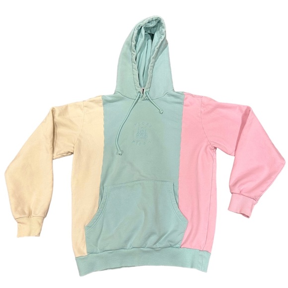 Teddy Fresh Tops - Teddy Fresh Pastel Color Block Hoodie